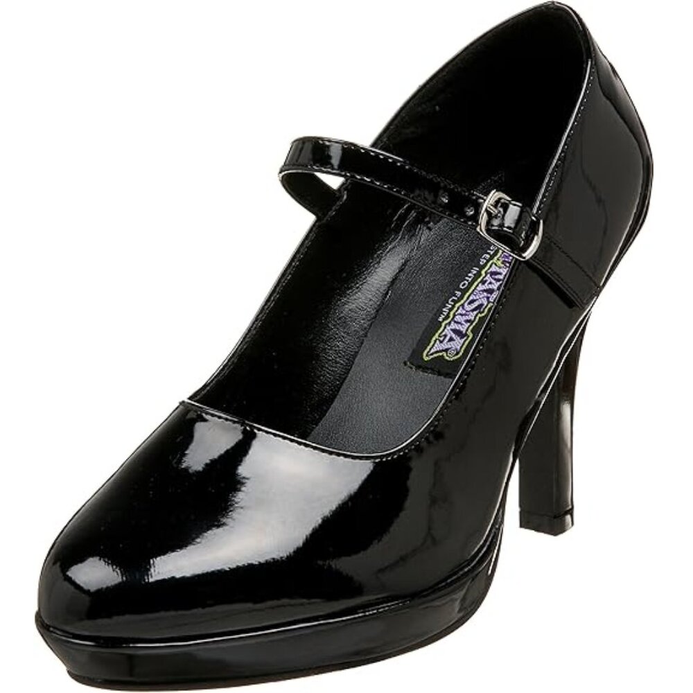 💖 Funtasma by Pleaser Black Patent Faux Leather CONTESSA-50X Size 12 💖